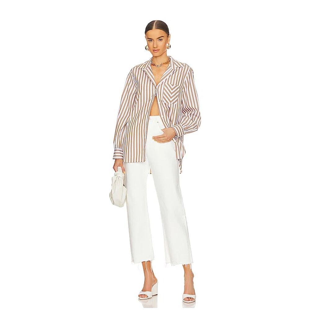 NWT Moussy Vintage Aurora Wide Straight Crop Jeans 25
